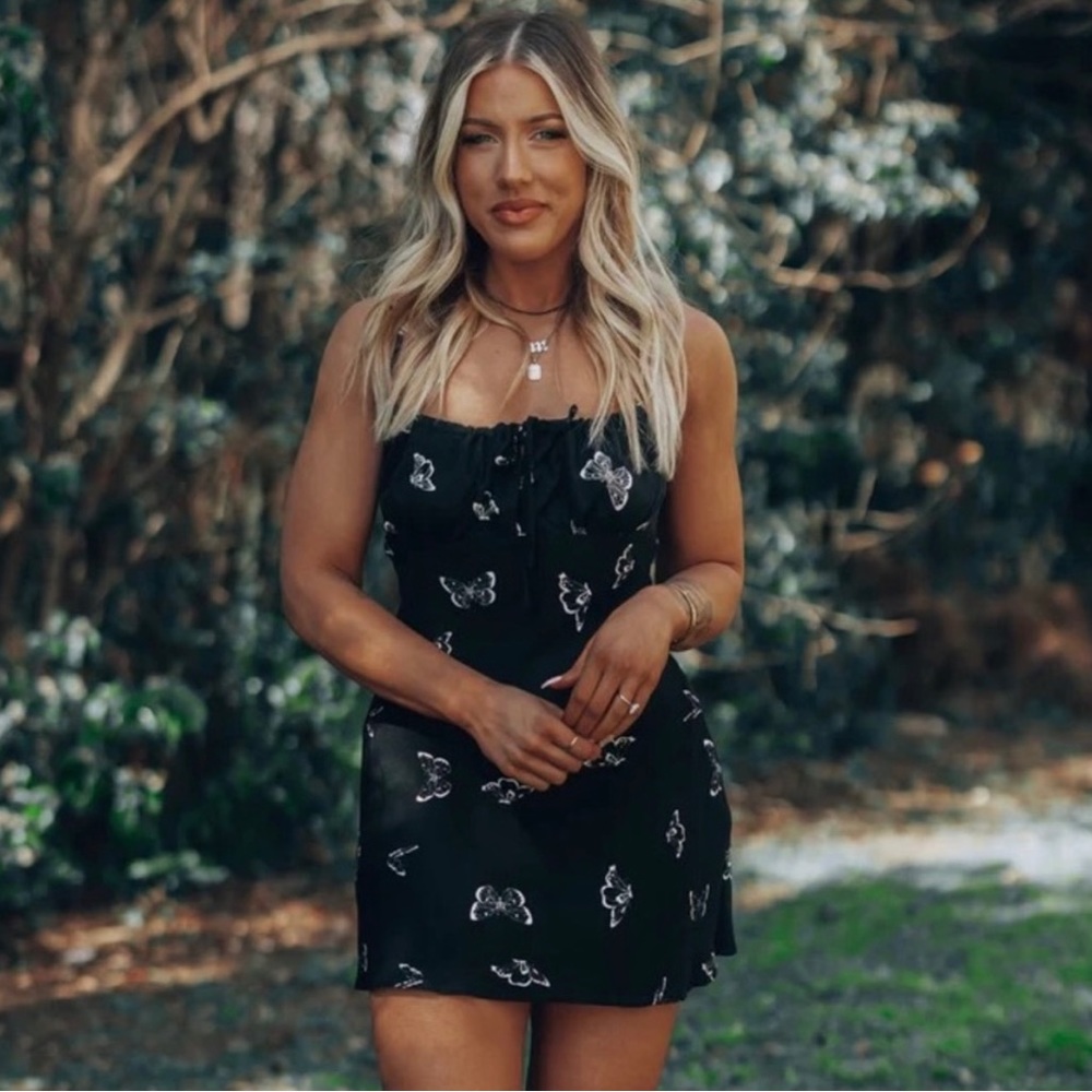 First Pick Butterfly Mini Dress - NWT